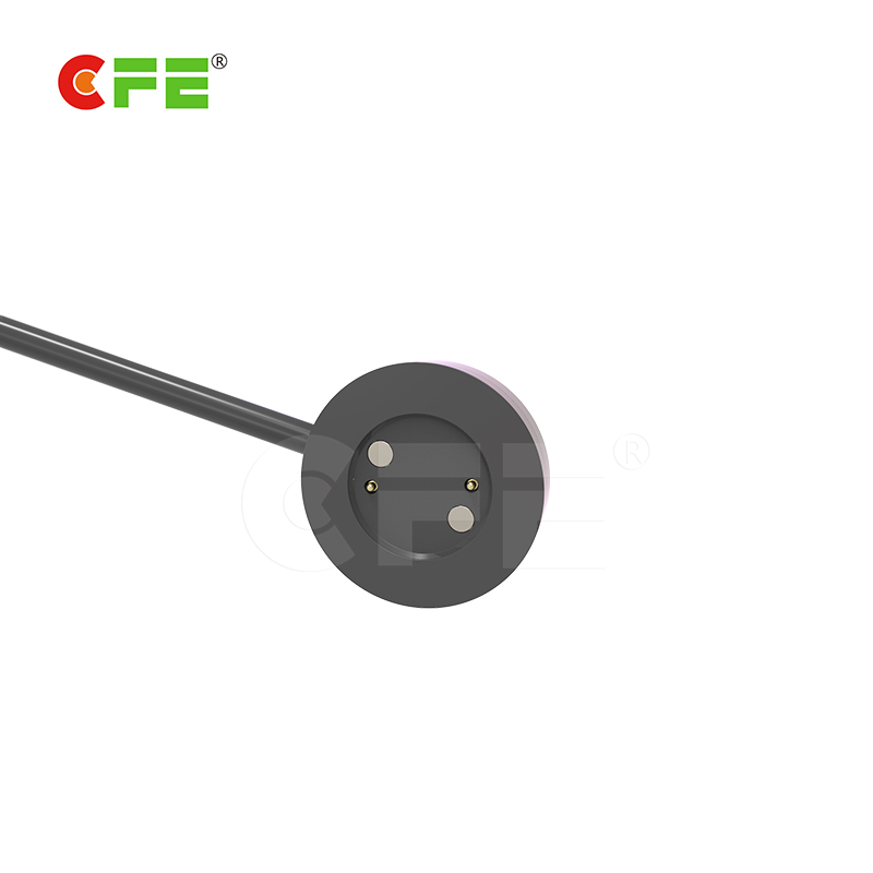 厂家专业定制 2pin磁铁充电线 磁吸连接线 智能穿戴磁环吸附式充电线