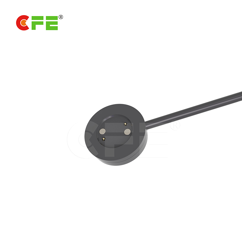 厂家专业定制 2pin磁铁充电线 磁吸连接线 智能穿戴磁环吸附式充电线