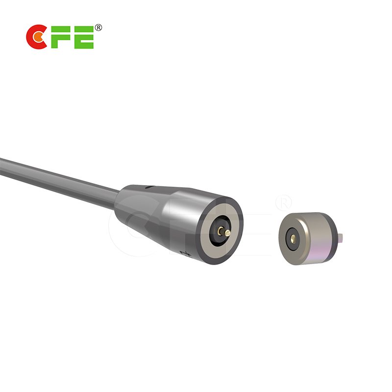CFE廠家生產圓形的磁吸充電線 手套專用磁吸充電線 防水磁吸連接器