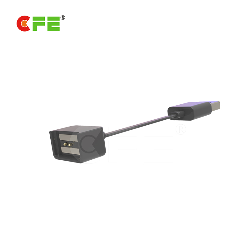 2pin magnetic pogo pin usb connector for GPS locator