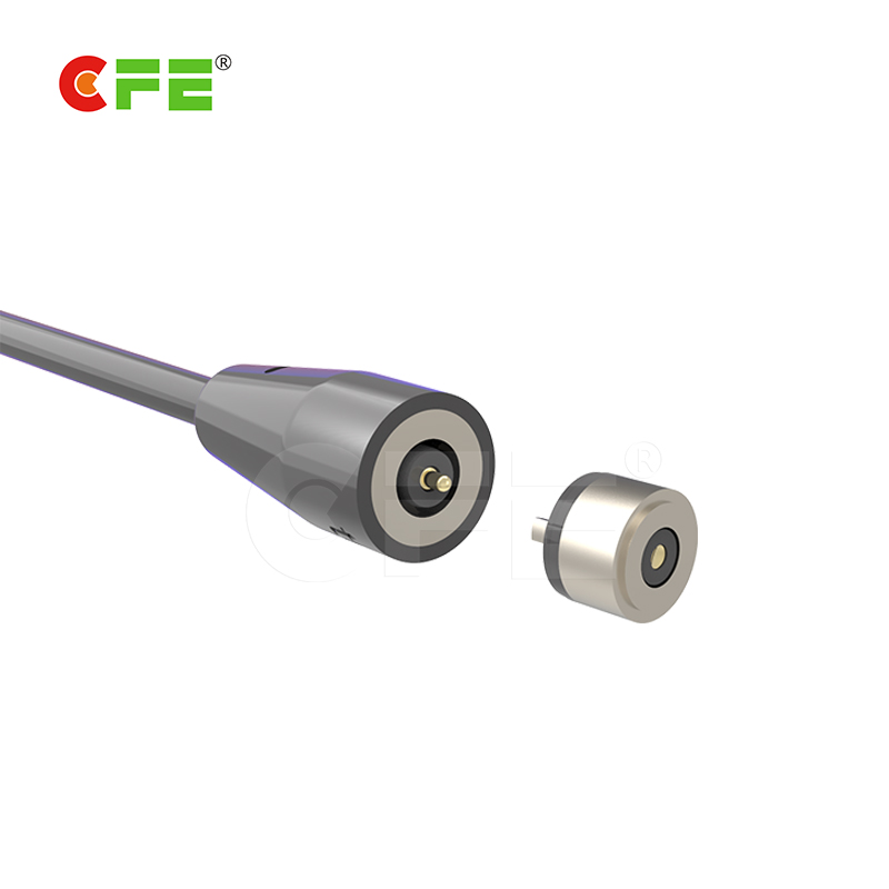 CFE廠家生產圓形的磁吸充電線 手套專用磁吸充電線 防水磁吸連接器