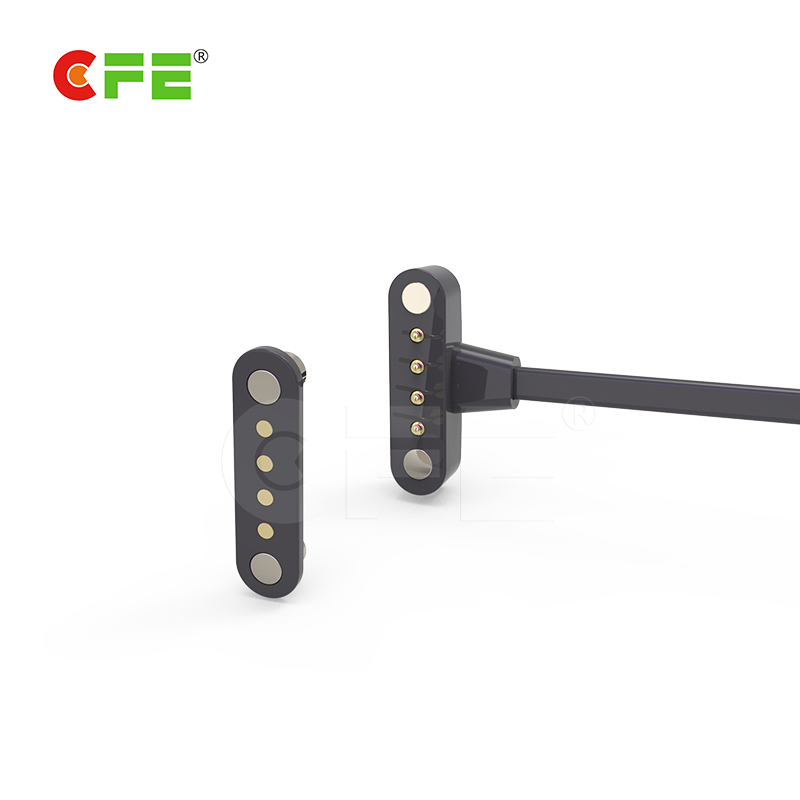 4pin magnetic cable connector on wearable smart band and smart watch