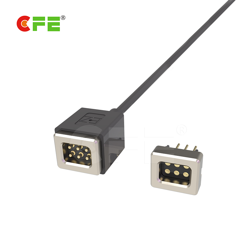 6pin square type magnetic charging cable