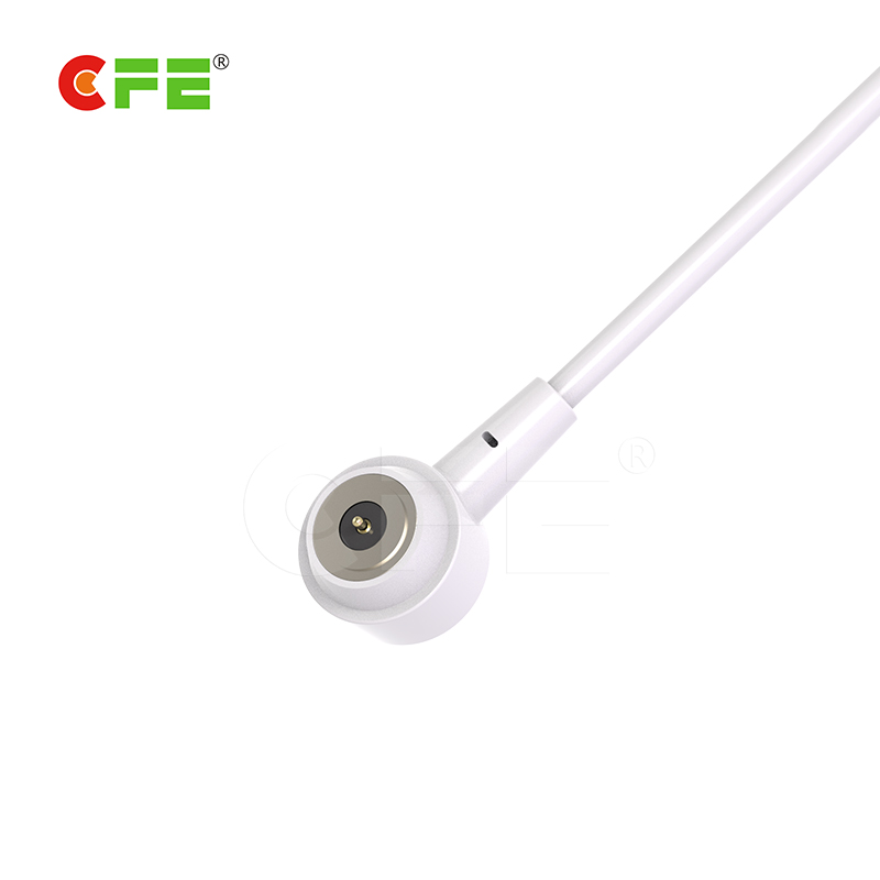 magnetic 2-pole charging cable connector