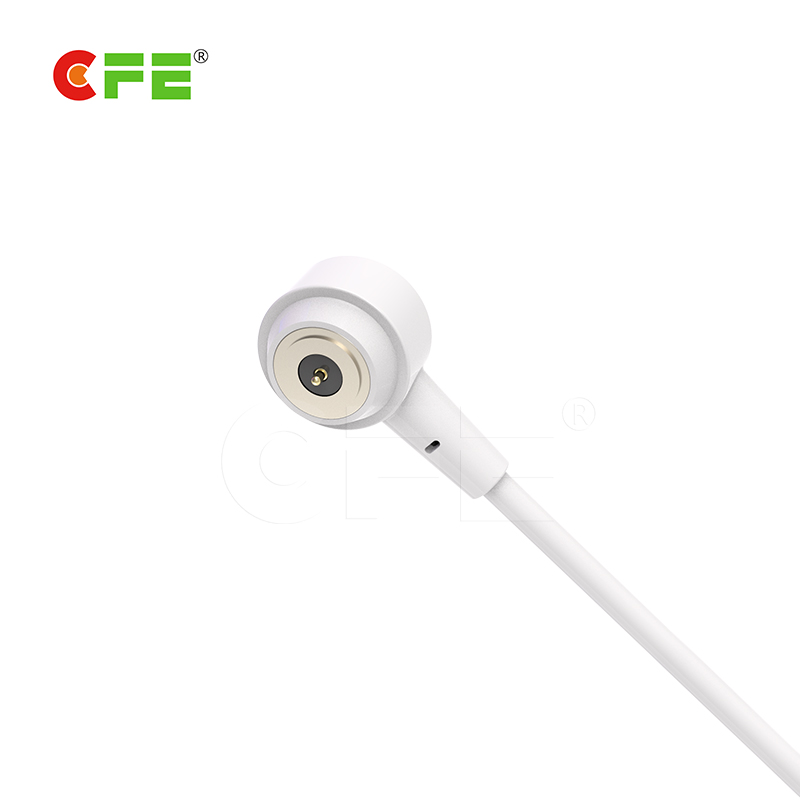 magnetic 2-pole charging cable connector