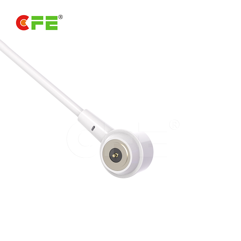 magnetic 2-pole charging cable connector