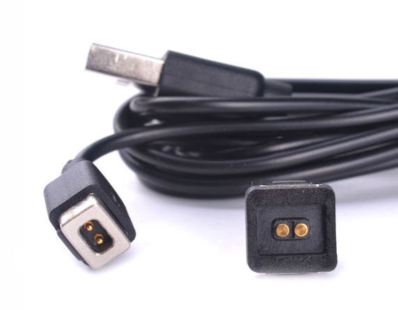 Professional customized 2pin high current magnetic female & male connector with USB
