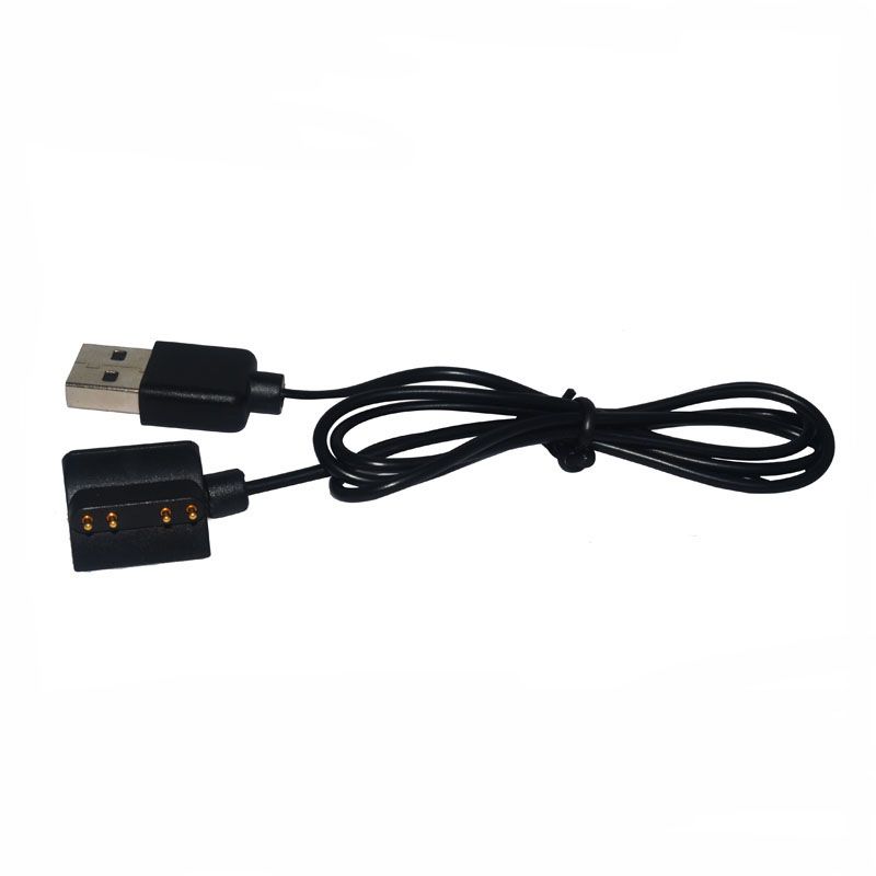 4pin wearable magnetic pogo pin cable connector