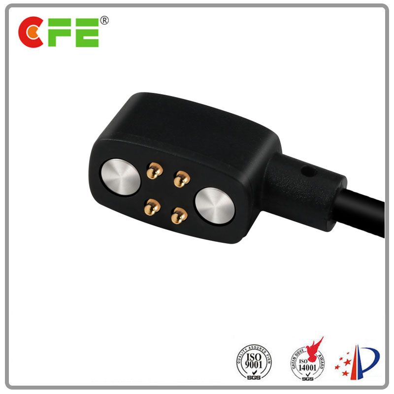 4 Pin magnetic usb charging power connector for LED skin mask products
