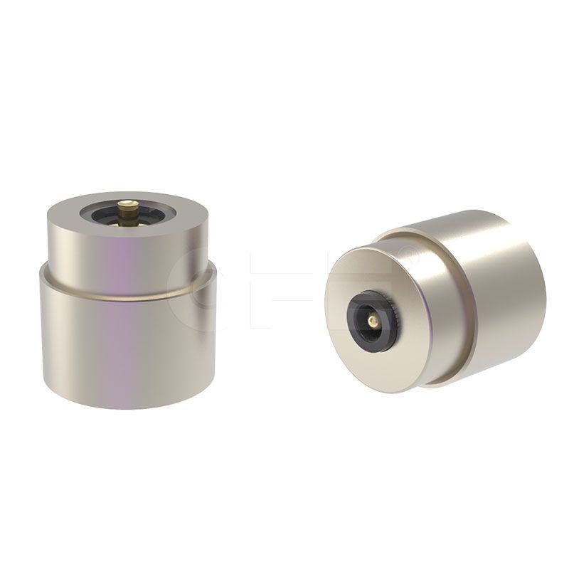 Round type magnetic power connector for LED