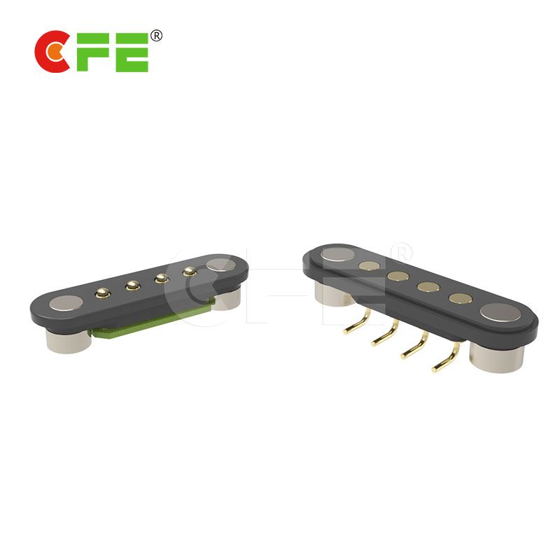 Magnetic pogo pin usb connector for medical equipment