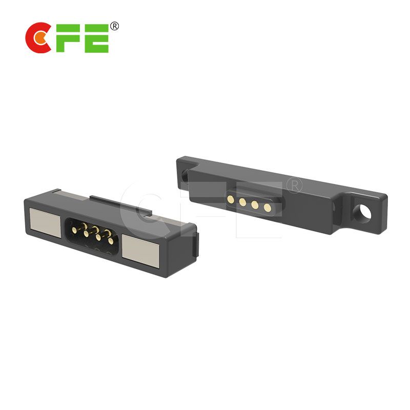 Male female magnetic pogo pin dc connector for medical equipment 